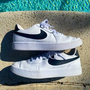 Nike Court Blanc White and Black Women’s Shoes Sneakers Tennis Shoes Size 8.5